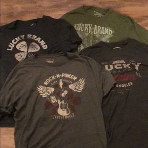 4 Lucky Brand Tees XL bundle